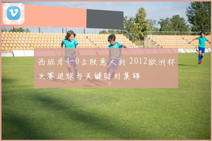 西班牙4-0击败意大利 2012欧洲杯决赛进球与关键时刻集锦