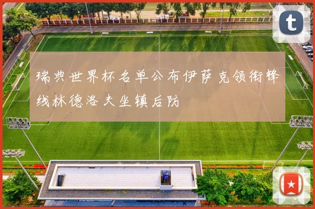 瑞典世界杯名单公布伊萨克领衔锋线林德洛夫坐镇后防